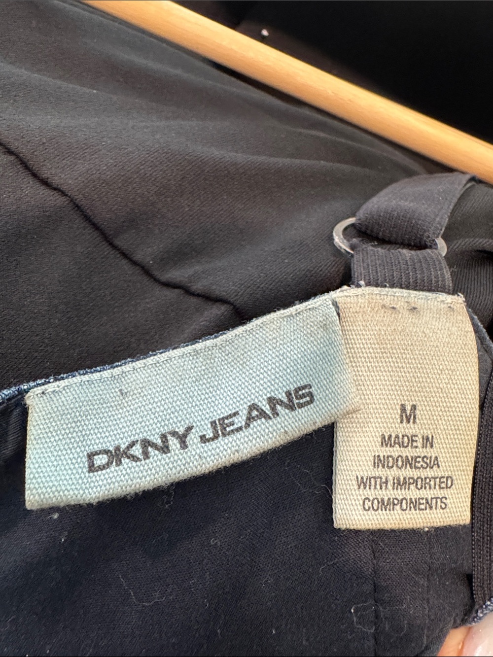 DKNY Dark Denim Mini Belted Dress Size Medium - Picture 6 of 7